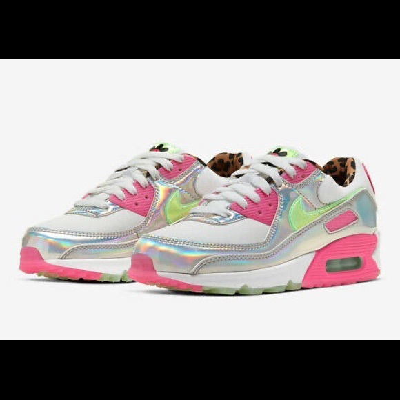 NIKE AIRMAX 90 "LX DAISY LEOPARD IRIDESCENT" (W) - Picture 2 of 2